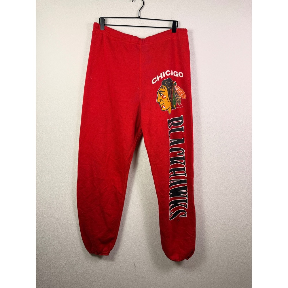 Vintage chicago blackhawks Sweatpants Artex‎ 1989 NHL Sz XL